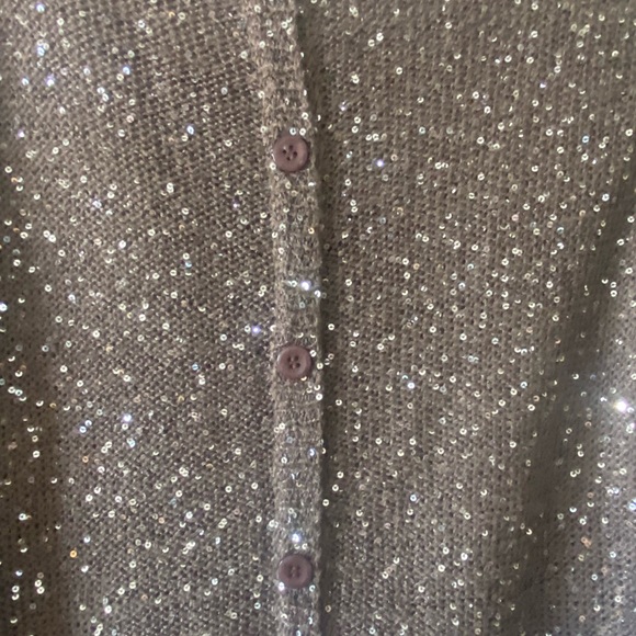LA CHATEAU - Sparkle Detailed Brown Knit Sweater - Picture 8 of 11